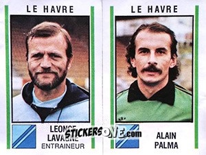Cromo Leonce Lavagne / Alain Palma - Football France 1980-1981 n. 504 - Panini