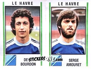 Cromo Denis Bourdon / Serge Amouret - Football France 1980-1981 n. 505 - Panini
