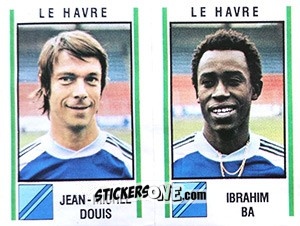 Figurina Jean-Michel Douis / Ibrahim Ba - Football France 1980-1981 n. 506 - Panini