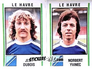 Cromo Joel Dubois / Norbert Yvinec - Football France 1980-1981 n. 507 - Panini