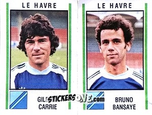 Cromo Gilbert Carrie / Bruno Bansaye - Football France 1980-1981 n. 508 - Panini