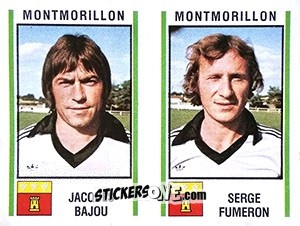 Figurina Jacques Bajou / Serge Fumeron - Football France 1980-1981 n. 519 - Panini