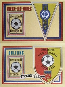 Figurina Ecusson U.S. Noeux-Les-Mines / U.S. Orleans - Football France 1980-1981 n. 523 - Panini