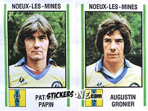 Figurina Patrick Papin / Augustin Gronier - Football France 1980-1981 n. 525 - Panini