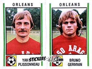 Cromo Yannick Plissonneau / Bruno Germain - Football France 1980-1981 n. 532 - Panini