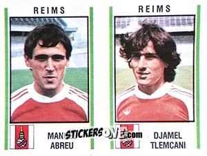 Cromo Manuel Abreu / Djamel Tlemcani - Football France 1980-1981 n. 553 - Panini