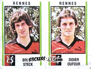 Cromo Bruno Steck / Didier Dufour - Football France 1980-1981 n. 558 - Panini