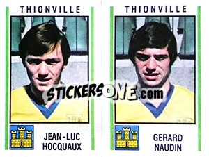 Figurina Jean-Luc Hocquaux / Gerard Naudin - Football France 1980-1981 n. 570 - Panini