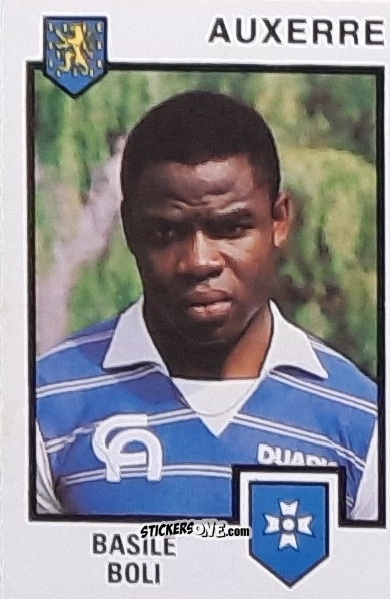 Cromo Basile Boli - Football France 1984-1985 n. 5 - Panini