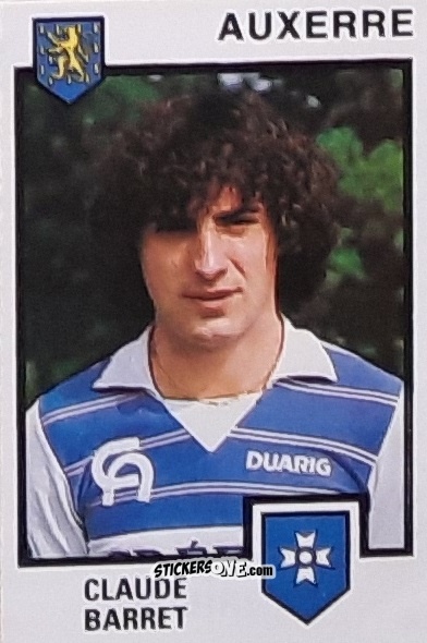 Cromo Claude Barret - Football France 1984-1985 n. 7 - Panini