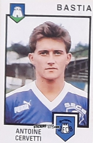 Figurina Antoine Cervetti - Football France 1984-1985 n. 19 - Panini