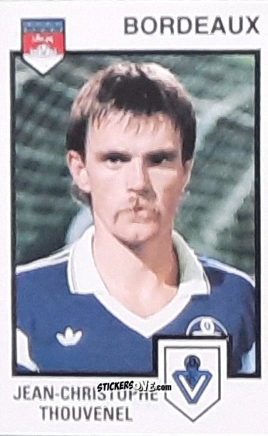 Figurina Jean-Christophe Thouvenel - Football France 1984-1985 n. 34 - Panini