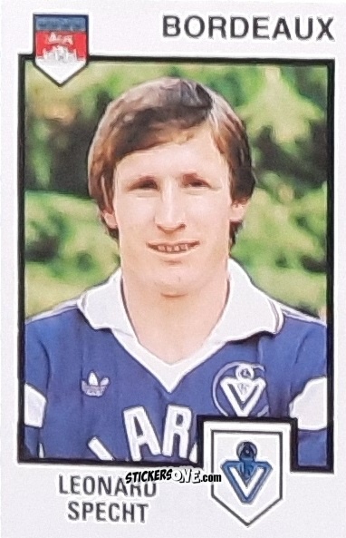 Cromo Leonard Specht - Football France 1984-1985 n. 35 - Panini