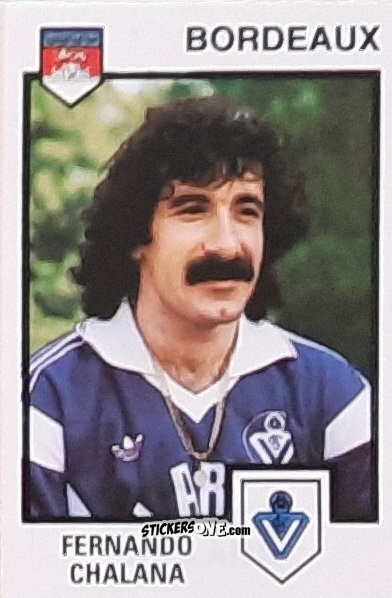 Sticker Fernando Chalana - Football France 1984-1985 n. 41 - Panini