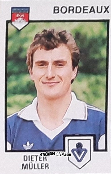 Cromo Dieter Muller - Football France 1984-1985 n. 43 - Panini