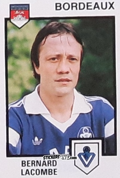 Sticker Bernard Lacombe - Football France 1984-1985 n. 44 - Panini