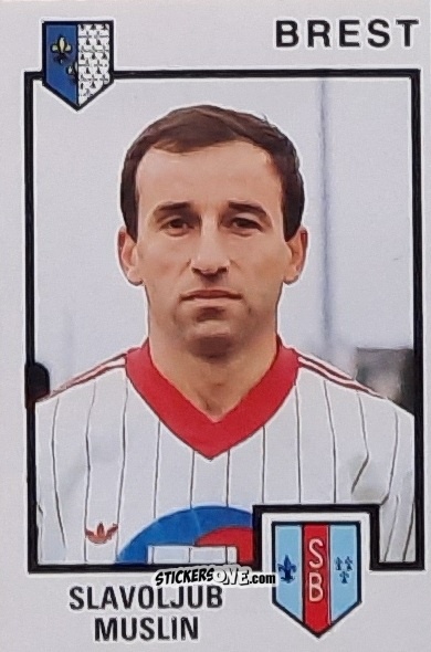 Sticker Slavoljub Muslin - Football France 1984-1985 n. 55 - Panini