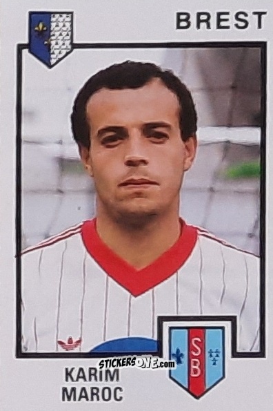 Cromo Karim Maroc - Football France 1984-1985 n. 56 - Panini