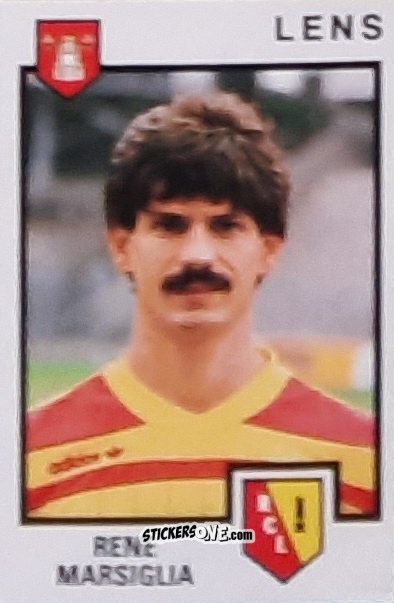 Cromo Rene Marsiglia - Football France 1984-1985 n. 82 - Panini