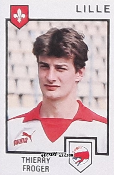 Sticker Thierry Froger - Football France 1984-1985 n. 94 - Panini