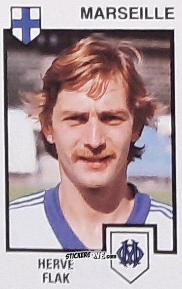 Cromo Herve Flak - Football France 1984-1985 n. 110 - Panini