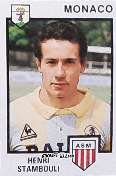 Sticker Henri Stambouli - Football France 1984-1985 n. 150 - Panini