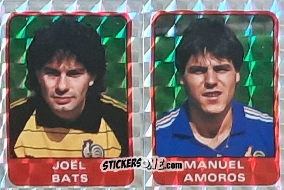 Sticker Joel Bats / Manuel Amoros - Football France 1984-1985 n. 216 - Panini