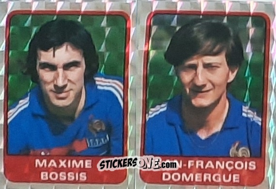 Cromo Maxime Bossis / Jean-Francois Domergue - Football France 1984-1985 n. 218 - Panini