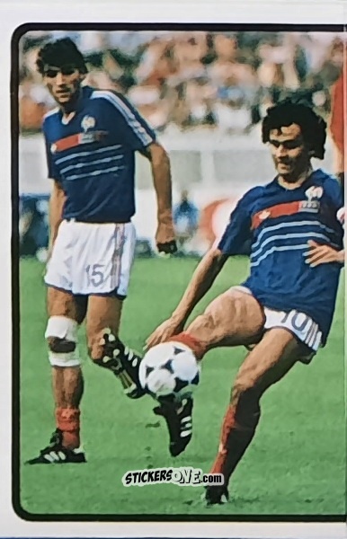 Cromo France v Spain (Puzzel 1) - Football France 1984-1985 n. 243 - Panini