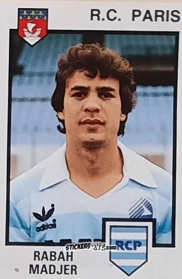 Cromo Rabah Madjer - Football France 1984-1985 n. 249 - Panini