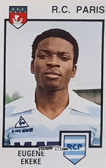 Figurina Eugene Ekeke - Football France 1984-1985 n. 251 - Panini