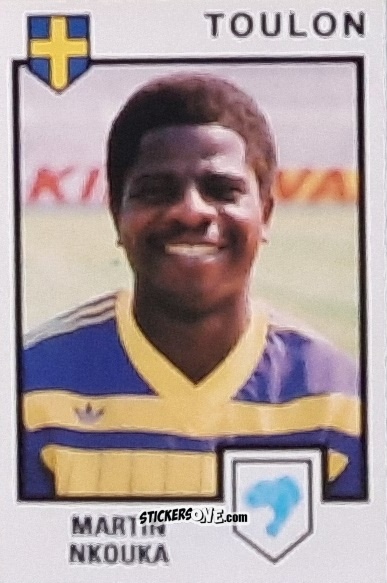 Figurina Martin Nkouka - Football France 1984-1985 n. 306 - Panini