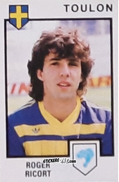 Sticker Roger Ricort - Football France 1984-1985 n. 308 - Panini