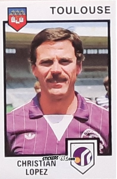 Figurina Christian Lopez - Football France 1984-1985 n. 318 - Panini