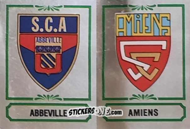 Figurina Ecusson Abbevillois / Amiens - Football France 1984-1985 n. 343 - Panini
