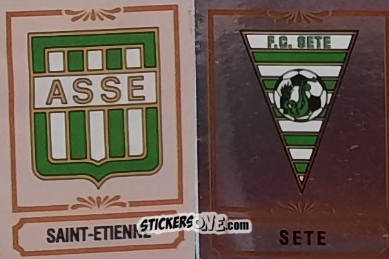 Figurina Ecusson Saint-Etienne / Sete - Football France 1984-1985 n. 413 - Panini