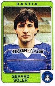 Sticker Gerard Soler - Football France 1985-1986 n. 38 - Panini