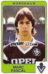 Cromo Marc Pascal - Football France 1985-1986 n. 57 - Panini