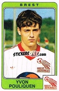 Cromo Yvon Pouliquen - Football France 1985-1986 n. 63 - Panini