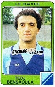 Cromo Tedj Bensaoula - Football France 1985-1986 n. 98 - Panini