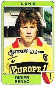 Cromo Didier Senac - Football France 1985-1986 n. 107 - Panini