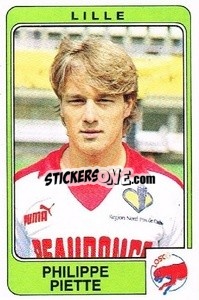 Figurina Philippe Piette - Football France 1985-1986 n. 126 - Panini
