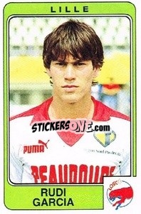 Cromo Rudi Garcia - Football France 1985-1986 n. 131 - Panini