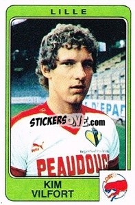 Sticker Kim Vilfort - Football France 1985-1986 n. 132 - Panini