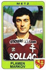 Figurina Plamen Markov - Football France 1985-1986 n. 156 - Panini