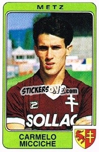 Figurina Carmelo Micciche - Football France 1985-1986 n. 162 - Panini