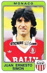 Cromo Juan Ernesto Simon - Football France 1985-1986 n. 167 - Panini