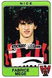 Figurina Fabrice Mege - Football France 1985-1986 n. 242 - Panini