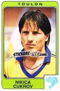 Figurina Nikica Cukrov - Football France 1985-1986 n. 311 - Panini