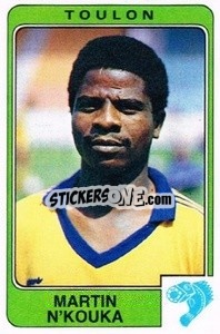 Figurina Martin N'Kouka - Football France 1985-1986 n. 316 - Panini